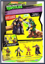 Leonardo from Teenage Mutant Ninja Turtles - Nickelodeon - Hand-to-Hand Fighters manufactured by Playmates [Back]