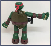 Front Flipping Raph from Teenage Mutant Ninja Turtles - Nickelodeon - Ninja Action manufactured by Playmates [Loose]