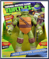 Head Droppin' Leonardo (Deluxe) from Teenage Mutant Ninja Turtles - Nickelodeon - Head Droppin' manufactured by Playmates [Front]