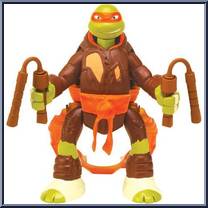 Michelangelo from Teenage Mutant Ninja Turtles - Nickelodeon - Throw -N- Battle manufactured by Playmates [Loose]