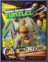 Mikey from Teenage Mutant Ninja Turtles - Nickelodeon - Mutations manufactured by Playmates [Front]