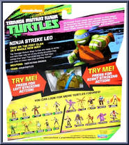 Ninja Strike Leo from Teenage Mutant Ninja Turtles - Nickelodeon - Basic Series manufactured by Playmates [Back]