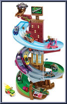 Race to the Sewer from Teenage Mutant Ninja Turtles - Nickelodeon - T-Machines - Playsets manufactured by Playmates [Loose]