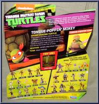 Tongue-Poppin' Mikey from Teenage Mutant Ninja Turtles - Nickelodeon - Basic Series manufactured by Playmates [Back]