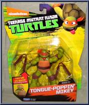 Tongue-Poppin' Mikey from Teenage Mutant Ninja Turtles - Nickelodeon - Basic Series manufactured by Playmates [Front]
