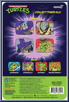 Rocksteady (Cartoon) from Teenage Mutant Ninja Turtles - ReAction Figures manufactured by Super7 [Back]