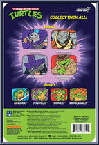 Shredder (Cartoon) from Teenage Mutant Ninja Turtles - ReAction Figures manufactured by Super7 [Back]