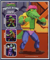 Leatherhead from Teenage Mutant Ninja Turtles - Turtles in Time - Basic Series manufactured by Neca [Back]