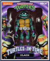 Slash from Teenage Mutant Ninja Turtles - Turtles in Time - Basic Series manufactured by Neca [Front]