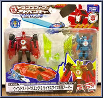 Windstrike & Sideswipe from Transformers - Adventure Series - Wave 20 manufactured by Takara [Front]