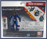 Drift (Helicopter) (Autobot) from Transformers - Age of Extinction - Robots in Disguise - 1-Step! manufactured by Hasbro [Back]