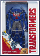 Optimus Prime from Transformers - Age of Extinction - Robots in Disguise - Flip & Change manufactured by Hasbro [Front]