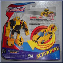 Bumblebee from Transformers - Animated - Activators manufactured by Hasbro [Back]