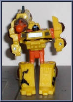 Razorclaw vs Steamhammer from Transformers - Cybertron - Mini-Cons manufactured by Hasbro [Steamhammer Robot Mode]