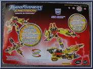 Sixshot from Transformers - Energon - Mega Class manufactured by Hasbro [Back]