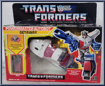 Getaway (Powermaster) from Transformers - Generation 1 - Series 5 manufactured by Hasbro [Front]