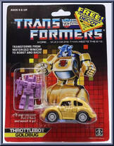 Goldbug from Transformers - Generation 1 - Series 4 manufactured by Hasbro [Front]