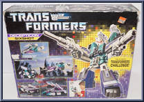 Sixshot from Transformers - Generation 1 - Series 4 manufactured by Hasbro [Front]