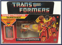 Sureshot (Targetmaster) from Transformers - Generation 1 - Series 4 manufactured by Hasbro [Front]