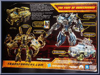 Fury of Bonecrusher (Ironhide vs Bonecrusher) from Transformers - Hunt for the Decepticons - Exclusives manufactured by Hasbro [Back]