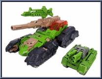 Hardhead (with Tankette) from Transformers - Legends - Wave 12 manufactured by Takara [Loose]
