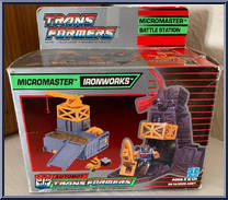 Ironworks (with Construction Station) from Transformers - Micromasters - Micromaster Stations manufactured by Hasbro [Front]