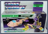 Skyhopper (with Helicopter) from Transformers - Micromasters - Micromaster Bases manufactured by Hasbro [Front]