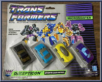 Sports Car Patrol from Transformers - Micromasters - Micromaster Patrols manufactured by Hasbro [Front]