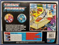 Tanker Truck from Transformers - Micromasters - Combiner Transports manufactured by Hasbro [Back]
