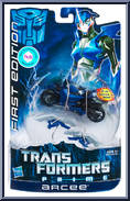 Arcee from Transformers - Prime - First Edition - Deluxe Classs manufactured by Hasbro [Front]