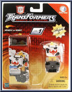 Ironhide from Transformers - Robots in Disguise (2001) - Tiny Tin Spychangers manufactured by Hasbro [Front]
