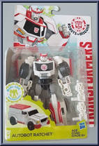 Ratchet from Transformers - Robots in Disguise (2015) - Warriors manufactured by Hasbro [Front]