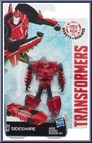 Sideswipe from Transformers - Robots in Disguise (2015) - Legion Class manufactured by Hasbro [Front]