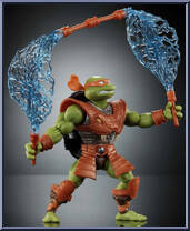 Michelangelo from Turtles of Grayskull - Basic Series manufactured by Mattel [Loose]