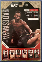 Israel Adesanya from UFC - Series 1 manufactured by Jazwares [Back]