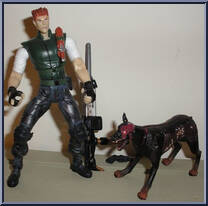 Chris Redfield / Cerberus from Video Game Super Stars Presents - Resident Evil manufactured by Toy Biz [Loose]