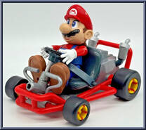 Mario (with Green Shell Missile) from Video Game Super Stars Presents - Mario Kart 64 manufactured by Toy Biz [Loose]
