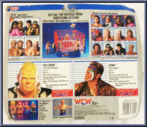 Lex Luger & Sting from WCW - Tag Teams - Released in UK manufactured by Galoob [Back]