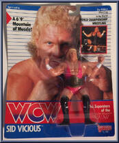 Sid Vicious (Pink Singlet) from WCW - Series 2 - Released in UK manufactured by Galoob [Front]