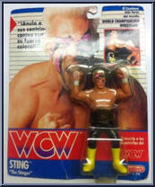 Sting (Black Pants) from WCW - Series 2 - Released in UK manufactured by Galoob [Front]