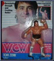 Tom Zenk "Z-Man" (White Trunks) from WCW - Series 1 - Released in US manufactured by Galoob [Front]