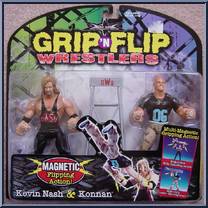 Kevin Nash & Konnan from WCW - Grip 'N Flip manufactured by Toy Biz [Front]