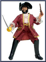Black Beard from World's Greatest - Super Pirates manufactured by Mego [Loose]
