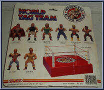 Masked Devil Yellow Boot & Fearless Frenchie from Wrestlers of the World - World Tag Team manufactured by Sparkle [Back]