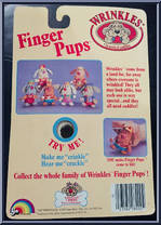 Yellow Shirt / Red Overalls / Red Hat from Wrinkles - Finger Pups manufactured by LJN [Back]