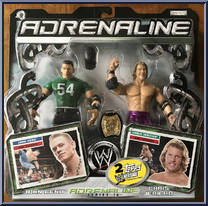 John Cena / Chris Jericho from WWE Adrenaline - Series 16 manufactured by Jakks Pacific [Front]