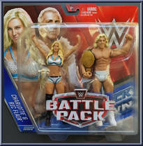 Charlotte & Ric Flair from WWE Battle Packs - Series 41 manufactured by Mattel [Front]