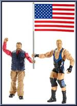 Zeb Colter & Jack Swagger from WWE Battle Packs - Series 35 manufactured by Mattel [Loose]
