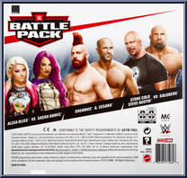 Goldberg vs Stone Cold Steve Austin from WWE Battle Packs - Series 60 manufactured by Mattel [Back]
