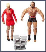 Lana & Rusev from WWE Battle Packs - Series 34 manufactured by Mattel [Loose]